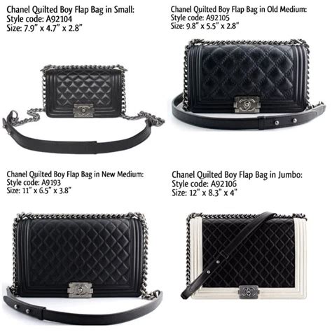 chanel le boy size compare|chanel boy large.